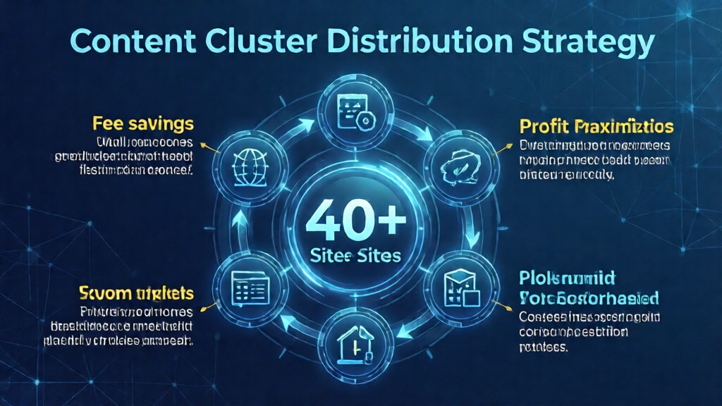 Content Cluster Distribution Strategy for 40+ Sites